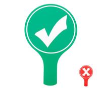 DECHOUS Double-sided Board Judges Classroom Hand Signals for Students Reusable Voting Paddle Lightweight Portable Judging and Activities