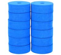 DECHOUS Drum Cymbal Felt Pads 12Pcs Lake Blue Double Layer Cotton Felt for Snare Tom Cymbals Noise Suppression and Maintenance Accessories for Drummers