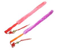 DECHOUS Dulcimer Cleaner Guzheng Cleaning Brush Wooden Rabbit Hair Instrument Cleaner Easy to Store Not Easily Deformed Flexible Design for Musical Instruments Random Color