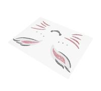 DECHOUS Easter Bunny Face Sticker for Party Roleplaying Fun with Easy Removal Plastic Decal Featuring Unique Adorable Design Suitable for Easter Party Or Cosplay