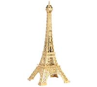 DECHOUS Eiffel Tower Statue Metal Paris Eiffel Tower Collectible Figurine Iron Craft Architecture Model Desktop Ornament for Home Table Decor Travel Golden 13cm