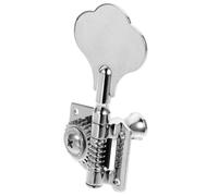DECHOUS Electric Bass Guitar Tuning Pegs Silver Open Gear Machine Heads with Screws Steel Plate and Iron Construction for Replacing Tuning Pegs and Improving Sound Quality