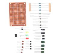 DECHOUS Electronics Starter Kit Breadboard Cable and Wire Set with Components for Beginners Soldering Practice and Basic Circuit Building Electronics Learning Project Kit