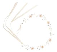 DECHOUS Elegant Daisy Floral Headband Bridal Headwear with Alloy Material, Lightweight and Comfortable for Wedding Photography and Dress on Ordinary Day