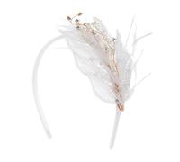 DECHOUS Elegant Plume Headband for Women Material Rhinestone Decorations for Carnival Party Decorations and Bridal Hair Accessories Girls Will Love This Prom Headpiece