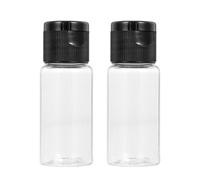 DECHOUS Emulsion Bottles Refillable Bottle 15Ml PET with Black Cap Leak Proof Portable Travel Sample Set 12Pcs for Cosmetics
