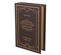 DECHOUS European-style Vintage Wooden Decorative Book Ornament with Elegant Sophisticated Look, Multi-functional Home Adorn for Compact Spaces and Prop for Film and Photography, Coffee