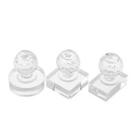 DECHOUS Eyeshadow Pressing Kit 3Pcs Compact Makeup Depotting System Round Rectangle Square Press Mold for Convenient Eyeshadow Repair and-The-Go Use