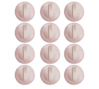 DECHOUS Face Makeup Pads Easy to Use Avoid Waste of Cosmetics Powder Applicators 20pcs Pink Velvet Cotton Makeup Tools Soft Lint Material Simple Shaped Design for Women