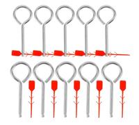 DECHOUS Fire Extinguisher Pull Pins Metal Lock Pins 10pcs Safety Pins for Public Places Light Weight Fire Equipment Accessories