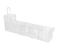 DECHOUS Fish Tank Filter Box 3-in-1 Hanging Drip Filtration Aquarium Accessory with Dry-wet Separation, Acrylic External Silent Filter for Home and Office Aquariums