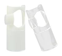 DECHOUS Flute Blow Aid Mouthpiece 2Pcs Replacement Suitable for Medium-Sized Flutes in E/F Key Practical Accessory for Beginner and Student Musicians