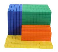 DECHOUS Foam Base Ten Blocks for Early Childhood Math Learning Soft Educational Cubes for Counting Logical Reasoning and Arithmetic Skill Development Safe Math Manipulatives