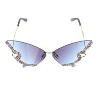 DECHOUS Funky Butterfly Sunglasses for Women Frame UV Protection Oversized Vintage Design for Raves Casual Wear