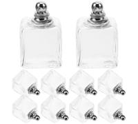 DECHOUS Glass Ball Charms Pendant 10 Pcs Glass Wish Bottle | Easy Threading Creative Design Resistant to Deformation for DIY Jewelry and Bracelet Charms
