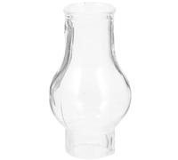 DECHOUS Glass Lamp Shade for Oil Lamp Chimney Replacement, Vintage Glass Globe with Windproof Design, Traditional Lamplight Chimney for Emergency and Wedding Lighting