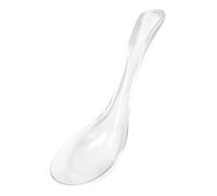 DECHOUS Glass Spoon Serving Spoon Kitchen Essentials Home Supplies Kitchen Accessories Serving Tablespoon Dessert Teaspoons Household Tablespoons Glass Transparent