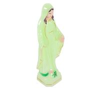 DECHOUS Glow Dark Mary Statue Catholic Religious Decor Plastic Craft Figurine for Home Office Church Altar Display and Compact Ornament
