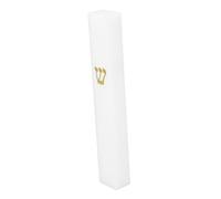 DECHOUS Goal Post Jewish Mezuzah Case Vintage Mezuzah Door Blessing Case for Door Israel Judaica Mezuza Self Stick Jewish Cover s Acrylic White