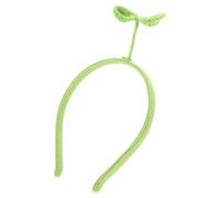 DECHOUS Green Bean Sprout Crochet Headband for Women with Elastic Fit and Comfortable Woolen Yarn Material, Simple Elegant Design Suitable for Weddings and Special Occasions Party Headwear