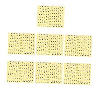 DECHOUS Guitar Easy to Disassemble Yellow 7 Pcs Helps Master the Fretboard Fretboard Stickers Adhesive Sticker Set and Professional and Practical Design for Guitar Practice and Learning