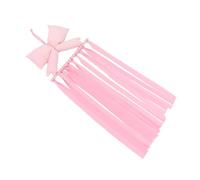 DECHOUS Hair Bow Holder for Hair Accessories Storage Rack, Wooden and Polyester Bow Display Organizer, Easy to Mount on Doors Or Window Frames, Cute and Charming Décor for Nursery Or