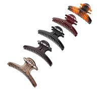 DECHOUS Hair Claw Clips Large 5Pcs Plastic Non-Slip Jaw Clamps for Women Decorative Styling Accessories for Thick Hair and Secure Buns