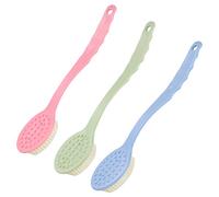 DECHOUS Handle Bath Brush with Material for Taking A Shower 3pcs Multi-Purpose Body Cleaning Scrubbers Simple Design Random Color Suitable for Men and Women