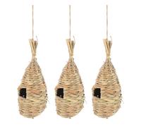 DECHOUS Handmade Lightweight Models Decorative Nests 3pcs Hanging and Bird Design, Comfortable for Living Environment Birds, Suitable for Garden Indoor Use
