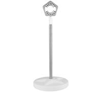 DECHOUS Hands Free Dryer Holder Hair Dryer Floor Stand Adjustable Range 50-106cm Stainless Steel White Convenient Telescopic Rack for Home Pet Bath Time