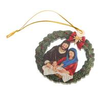 DECHOUS Hanging Pendants Xmas Hanging Ornaments 2.95x2.95x0.12in Acrylic Christmas-style Wreath Decoration Creative Delicate Design for Home Decoration