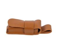 DECHOUS Harmonica Leather Case Brown Sturdy Storage Sleeve Sturdy Harmonica Cover Protective Carrying Bag for Folk and Blues
