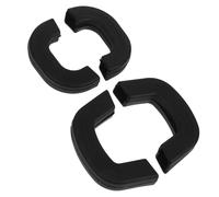 DECHOUS Heat Resistant Silicone Pot Handle Cover Sleeve Black 4pcs Pot Side Ear Handle Protector with Non-Slip Grip and Burn Protection for Cooking and Kitchen Use for Pans and Woks