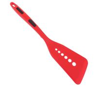 DECHOUS Heat-Resistant Silicone Spatula Turner with Anti-Scald Design, Small Kitchen Spatula for Cooking Fish and Pancakes, Stylish and Unique Design Red Kitchen Utensil