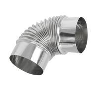 DECHOUS High Temperature Resistant Camping Stove Flue Elbow Pipe Diameter Iron Stove Pipe Extension Accessories Suitable for Home Heating and Camping
