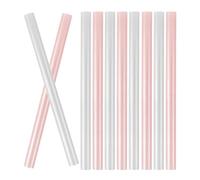 DECHOUS Hot Glue Sticks and Wide Application 10pcs Strongly Adhesive Eva Resin Material Pearly White Sakura Pink DIY for Handcrafting Work and DIY Supplies