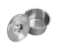 DECHOUS Household Basin Serving Dishes Foil Casserole Dishes with Lid for Oven Dish Rack Strainer Containers with Lids Pans Baking Dish with Lid Dish Drying Rack Non Sifter Sieve Silver