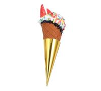 DECHOUS Ice Cream Decorative Model Faux Ice Cone Prop Ornament Made of Material Suitable for Dessert Display Models