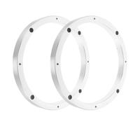 DECHOUS Inch Aluminum Alloy Car Speaker Spacer Ring, Universal Vehicle Horn Mounting Gasket for Upgrading Car Audio System, Silver High Compatibility Replacement Speaker Cover