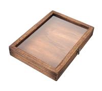 DECHOUS Insect Specimen Display Box Vintage Frame 32x23x4.5cm Lock Hanging Storage Case for Butterfly Collection and Dried Insect Display Random Style