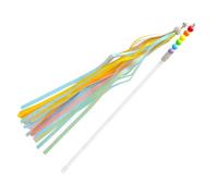 DECHOUS Interactive Cat Teaser Wand with Tassel and Bell, Made of Sturdy Pp and Plastic, Attractive to Cats, for Indoor Play at Concerts and Dances