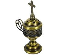 DECHOUS Iron Incense Burner Incense Holder with Smooth Surface and Comfortable Hand Feeling for Indoor Use in Bedroom Or Yoga Sessions Retro Style
