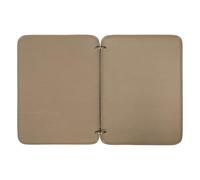 DECHOUS Khaki Patch Booklet Organizer 42x32cm with Hook Loop Flip-Page Display Panel Board and Removable Rings for Armband Badge Holder, Tactical Patch Storage for Hunting and Outdoor Use
