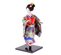DECHOUS Kimono Doll Ornaments Japanese Style Decoration Humanoid Doll Ornament The Wooden Playset Samurai Figurines Home Funny Birthday Desktop Baby Fabric Dashboard