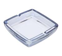 DECHOUS Large Capacity Square Glass Ashtray Smooth Edges for Cigars, Suitable for Home Office and Social Meetings