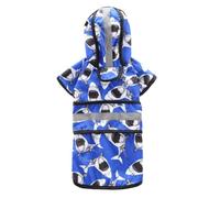 DECHOUS Large Dog Waterproof Raincoat with Reflective Strips, Xl Shark Design Puppy Rain Poncho for Outdoor Pets, Sturdy Protective Dog Rainwear for Golden Retrievers and Big Breeds
