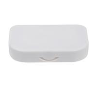 DECHOUS LED Lash Holder with Portable Lash Tray, White Fake Eyelash Case with Built-in LED Light and Mirror for Travel and Makeup Storage