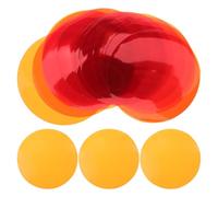 DECHOUS LED Spotlight Film 20Pcs 50Mm Warm Orange Adhesive Gel Filters for Ceiling Lights, Self-Stick Diffuser Sheets Suitable for Studio and Home Use