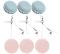 DECHOUS Lens Cleaning Wipes Portable with Plastic and Cloth Material Macaron Shape 6pcs Glasses Cleaner Cloths Screen Cleaning Tool for Phones and Laptops for Backpacks and Purses