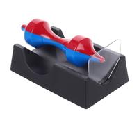 DECHOUS Levitating Gyroscope Desk Ornament with Electromagnetic Floating Display, Creative Spinning Top for Science Education and Desktop Decoration, Red and Blue Design